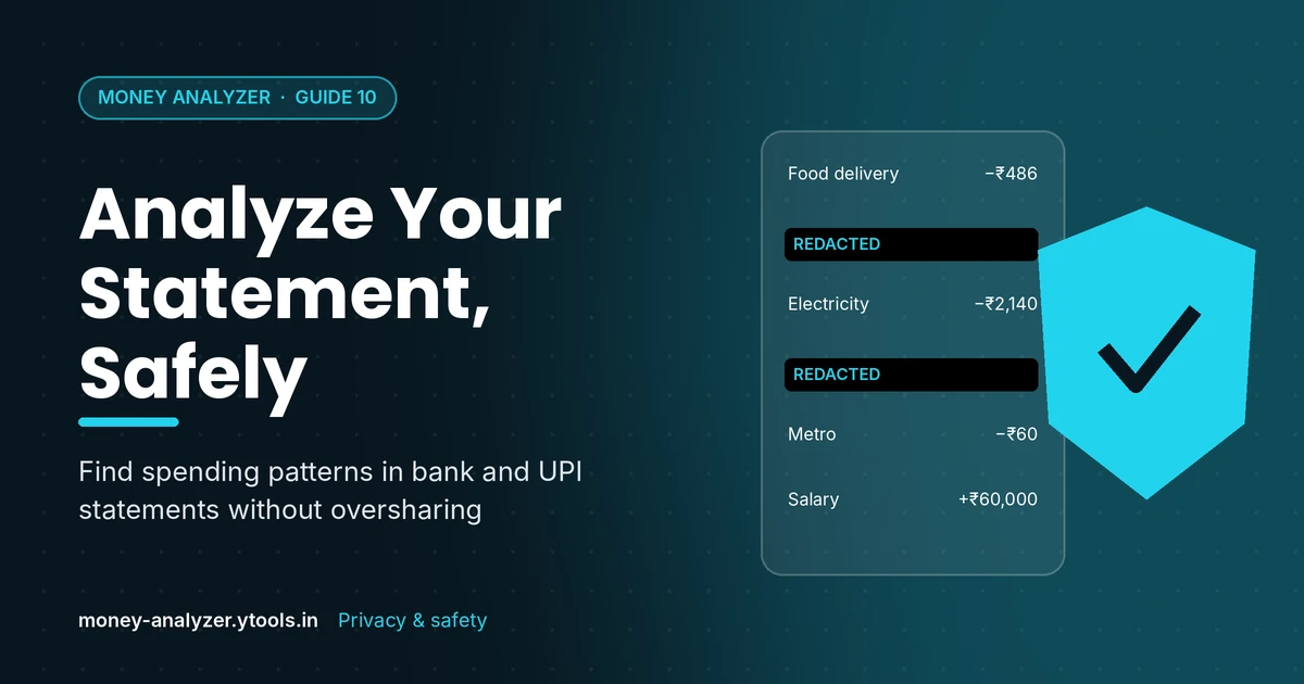 How to Analyze Bank Statement Spending Safely